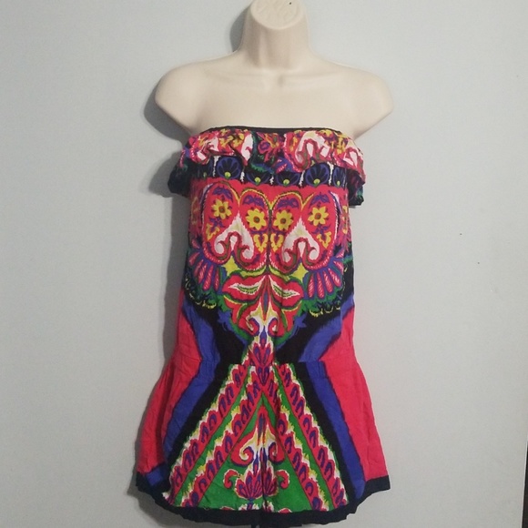 Rampage women's xl multi color Romper - Picture 1 of 8